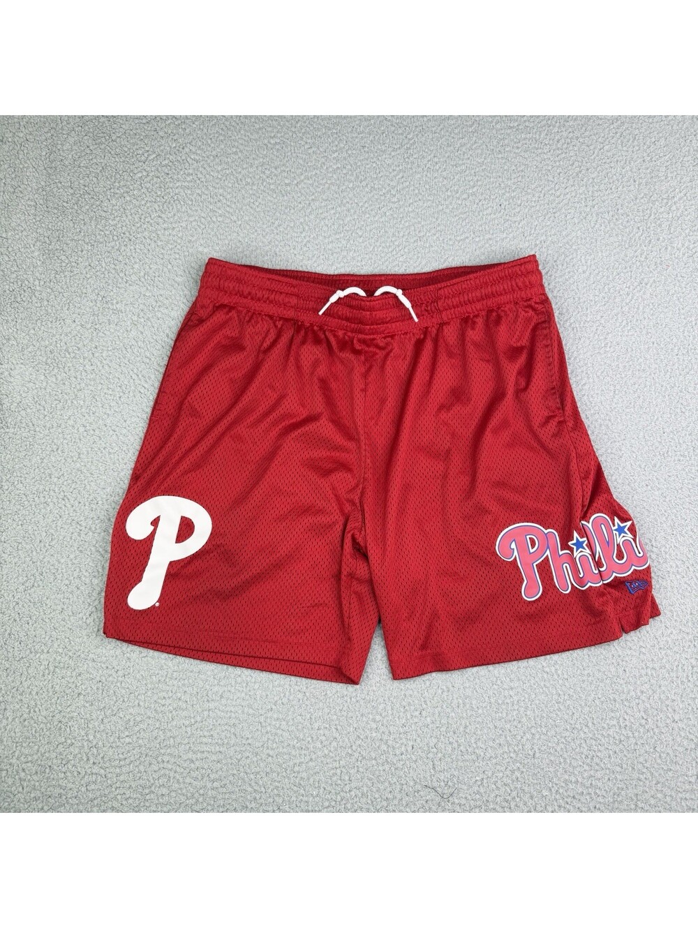 New Era Philadelphia Phillies Drawstring Red Shorts Baseball MLB 2XL